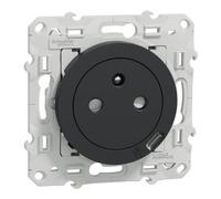 Schneider Electric - Odace - Prise affleurante + usb C10,5W - anthracite - S540089