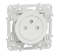 Prise de courant - Schneider - Odace Styl - Blanc - 16A - 250V - 2P+T