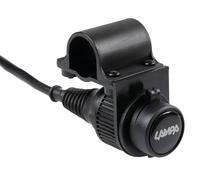 Lampa 90535 Prise de Courant Standard pour Fixation au Guidon - 12 V - 12 A Max