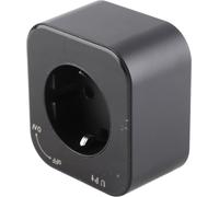 Prise de courant sur rail, 16 A, interface UE, prise de courant carrée sur rail d'extension montée en surface avec voyant lumineux, AC250 V