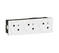 LEGRAND Mosaic Triple prise de courant 2P+T blanc EU - 278165L