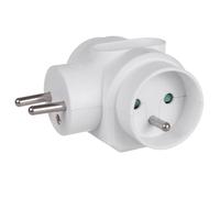 Prise de courant triple - Maclean Energy - MCE213 - 2x16A - 1x6A - IP20 - Blanc