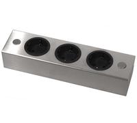 Prise de Cuisine Nora 3-fach Inox Bloc Multiprises Structure/Unterbau-Steckdose