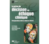 PRISE DE DECISION EN ETHIQUE CLINIQUE