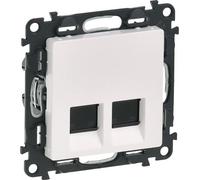Prise de données 2xRJ45 Cat.5E FTP LEGRAND VALENA LIFE 753154 blanc