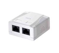 Prise de données en saillie UTP - EQUIP - 2xRJ45 - Cat.5 - Noir