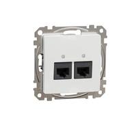 Prise de données Schneider Electric SEDNA SDD111452 2x RJ45 cat. 5e UTP blanc