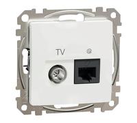 Prise de données Schneider Electric SEDNA SDD111469T 1xRJ45+TV blanc