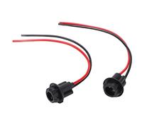 Prise de Faisceau de Câblage Léger Portable Pratique Résistant à la Corrosion Instrument Connecteur de Lumière pour Voitures Bateaux 2 Pièces ABS T10-4 12V 10A