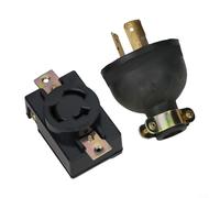 Prise de générateur 2 kW à 3 broches avec design de verrouillage pour une connexion électrique sécurisée IP44 30 A AC250 V Convient pour générateurs 168F/170F et commutateurs de transfert