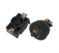 Prise de générateur pour générateurs 2 kW 168F/170F, prise électrique de verrouillage à 3 broches AC250 V 30 A, IP44 avec design anti-lâche, compatible avec commutateurs de transfert, camping-cars