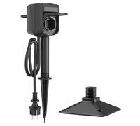 Prise de Jardin WiFi WOOX 2 Voies Extérieure avec Piquet de Terre IP44 Étanche 3680 W Compatible Contrôle Vocal Alexa Câble 1,4 m 230 V Usage Extérieur uniquement WiFi 2,4 GHz