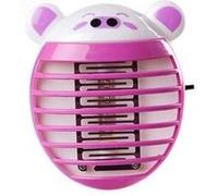 Luminaire enfant GENERIQUE Prise de led électrique moustique mouche insecte piège tueur zapper veilleuse lumières - rose vif