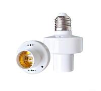 Prise de lumière passive à détecteur de mouvement infrarouge pour ampoules E27 avec performance fiable dans les garages et placards (blanc)