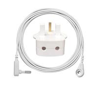 Prise de mise à la terre britannique avec câble de mise à la terre de 4,8 m, ligne de mise à la terre pour tapis de terre, drap, taie d'oreiller, sangle de poignet, couverture de terre produits avec