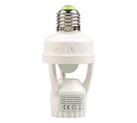 Prise de mouvement - Contrôleur de lumière automatique, support intelligent ABS, interrupteur à retard réglable, portée de détection de six mètres | Base de lampe résistante à la chaleur, pour coulo