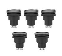 Prise de Panneau Femelle étanche XLR 3 Broches pour Connecteur D'alimentation de Microphone, Support Audio de Studio en ABS Noir de Haute qualité pour la Gestion des Câbles (paquet de 5)