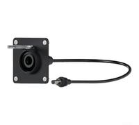 Prise de passage en aluminium étanche avec prise CC 5,5 x 2,1 mm, compatible avec Starlink pour Mini pour camping-cars et bateaux, tension d'entrée 12 V-24 V, boîtier robuste pour l'extérieur