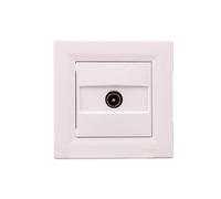 Prise de passage TV (4dB) avec cadre, blanc Schneider Asfora EPH3200221/SCH