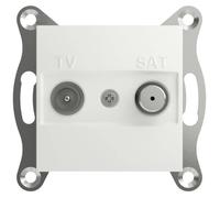 Schneider Electric Prise de passage TV-SAT Asfora blanc (RAL 9003) EPH3470321D