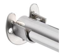 Prise de poteau de placard, support de tringle de placard, Support de tige à bride en forme de U robuste, Support d'extrémité de tige de robuste avec vis pour douche de salle de bain