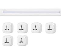 Prise De Rail Mobile, Rail Coulissant 0,4/0,6/0,8/1/1,2/1,5 M, Conception étanche Aux éclaboussures, Prise électrique Ultra-Mince pour La Cuisine, C, 120CM