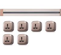 Prise De Rail Mobile, Rail Coulissant 0,4/0,6/0,8/1/1,2/1,5 M, Conception étanche Aux éclaboussures, Prise électrique Ultra-Mince pour La Cuisine, B, 120CM