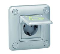 Prise de recharge électrique - LEGRAND - Green'up Access - 16 A - Ultra résistante - Encastrable