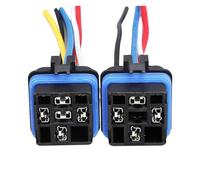 Prise de relais de voiture intégrée étanche, 1 pièce, 40A12V24V, quatre broches, cinq broches(Five wire socket)