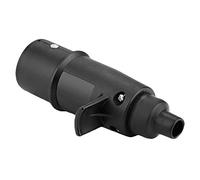Prise de Remorque 24 V à 7 Broches, Type N, Connecteur de Remorquage Durable en Plastique et en Laiton pour Remorques et Caravanes en Noir