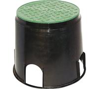 Prise de sol à encastrer Heitronic 21036 noir, vert