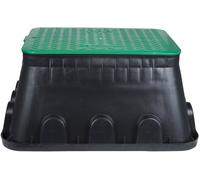 Prise de sol à encastrer Heitronic 21042 noir, vert