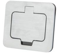 Prise de sol étanche Initiale 16A 2P+T IP55 - Métal brossé - Protec