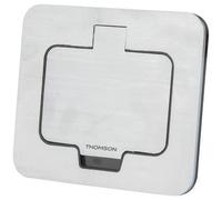 Pro-Tec Prise de sol étanche PROTEC 2P+T 16A IP55 Alu brossé