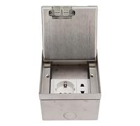 Prise de Sol Intérieure AC250V, étanche EU Prise Intégrée en Acier Inoxydable Prise Rétractable Prise de Sol de Cuisine Prise de Sol Chape, pour le Sol de L'école de L'hôtel de