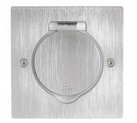 Legrand 089700 Caisse IP44 sol et meubles, 2 modules, inox