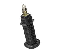 Prise de sortie d'instrument de qualité supérieure de 6,35 mm - Tube droit nervuré pour guitare électrique - Garantit une connectivité stable - Prise d'instrument constante