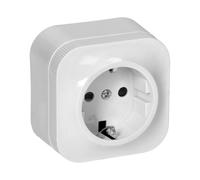 Prise de surface simple ToDo 2P+Z Schuko IP20 blanche