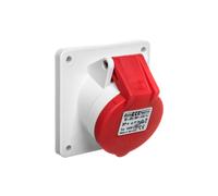 Prise de table 16A 4P 400V 6h IP44 oblique VIS BL 12500