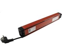 Prise de table, 6x, anthracite/rouge