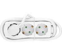Prise de table HEITECH sans interrupteur triple blanc