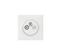 Legrand 600753 Prise TV-R-SAT 1 câble dooxie one livré avec plaque carrée blanche et griffes