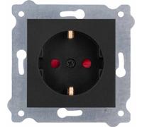 Prise de terre Schuko 2P+E avec suppresseur de courant Noir métallique 238/14E EXEN