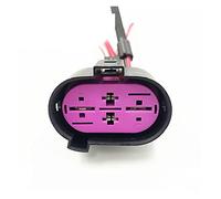 Prise de ventilateur de faisceau de câblage de connecteur électronique de capteur automatique 4 broches compatible avec Pas~at Tig~an Golf sk0da Octavia 1J09064 1J0906444 1J0906234 ( Color : 4P Female