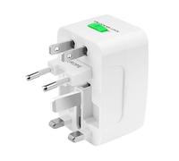 Prise de voyage, adaptateur de prise global,Adaptateur global tout en 1 | Convertisseurs d'adaptateurs tout-en-un de voyage pour USA, Espagne, Royaume-Uni, Australie, France, ordinateur portable