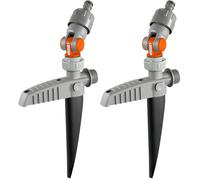 Prise d'eau avec Nez de Robinet articulé de Gardena : Point de prélèvement d'eau Hors Sol pour la tuyauterie ou Le système de gicleurs, Fixation Variable, aquastop, Filetage mâle 3/4 Pouce (8254-20)