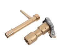 Prise D'eau de Jardin Rapide en Cuivre pour Pelouse Enterrée | Débit Rapide et Pression Stable, Usage Extérieur, Design Simple et Discret, Couleur Or