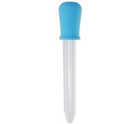 Prise des gouttes liquides pour la cuisson de silicone et de pipettes en plastique avec pointe bulbe 5 ml d'oeil Drivel pour les moules à bonbons (bleu) DropperUms liquides