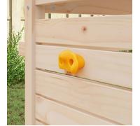 vidaXL Préhension d'escalade 12 pcs Jaune 100 x 67 x 43 mm PP