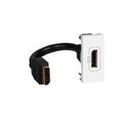 Prise Display port préconnectorisée Mosaic 1 module blanc LEGRAND 078791